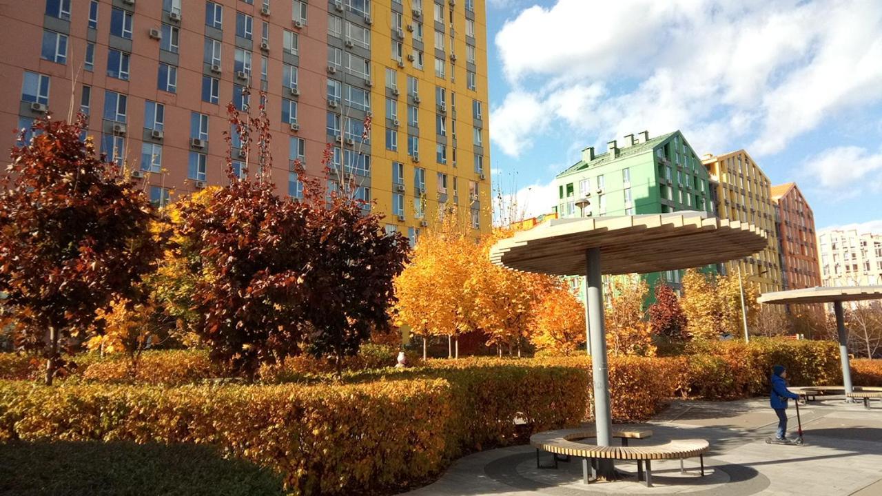 Georgeous Bright Studio In A Bright Residential Complex Comfort Town Кт-08 Kiew Exterior foto